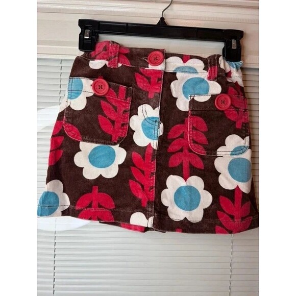 Mini Boden Other - Mini Boden Girls 9-10 Corduroy Floral Skirt